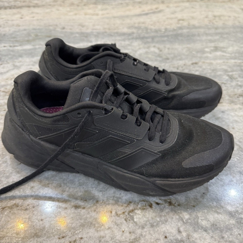Adidas Adistar 2.0 Core Black Cushion Thick Sole Lace‎ Up Men's Sz 8